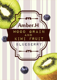 Wood grain and Kiwifruit No.5