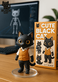 Black Cat Figure : It Looks Good