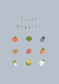 ちいさな野菜。ブルーベージュ