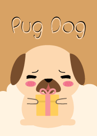 I Love Lovely Pug Dog Theme