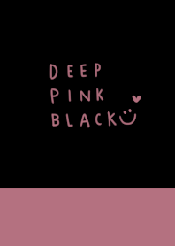 Two colors of black and dull pink.
