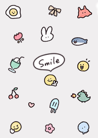グレージュ simple smile icon02_1
