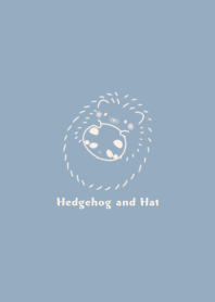Hedgehog and Hat -panda- smoky blue