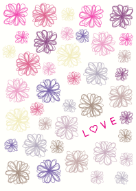 Floral LOVE 7 -watercolor- joc
