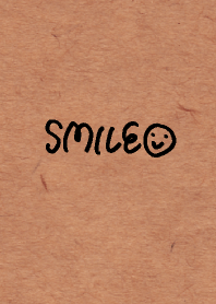 Handwriting smile -Kraft paper-