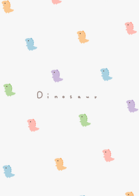 Colorful Dinosaur Pattern /white BL