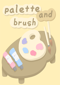 palette and brush