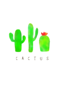 Chic cactus illust