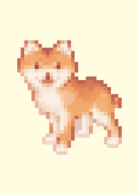 Dog Pixel Art Theme  Brown 05