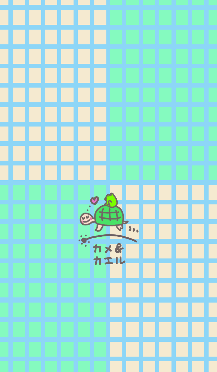 Refreshing plaid, turtle and frog(01)