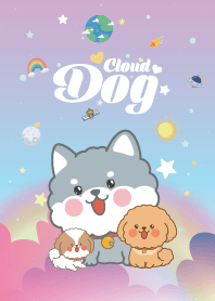 Dog Cloud Galaxy Kawaii
