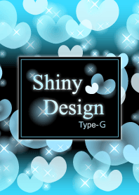 Shiny Design Type-G Light blue Heart