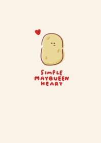 simple make in heart beige.
