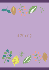 Spring flowers01 on purple