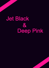 Jet Black & Deep Pink