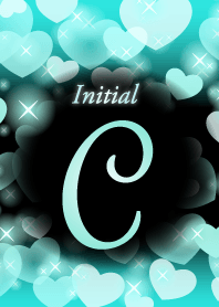C-Initial-heart- Mint&black