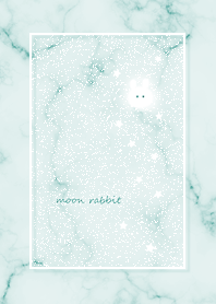 Marble and moon rabbit bluegreen06_2