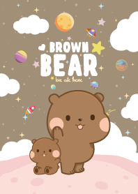 Brown Bears Fat Kawaii Light Brown