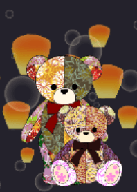 和風テディベア。