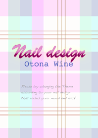 Nail design wine