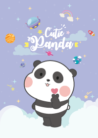 Panda Baby Galaxy Violet