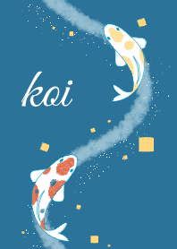 Fish 001-2 (Nishikigoi/Blue/White)