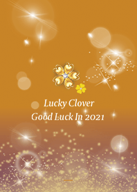 オレンジ : 2021運気UPクローバー