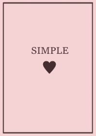 SIMPLE HEART =black pink=
