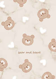 Bear and Fluffy Heart brown03_2
