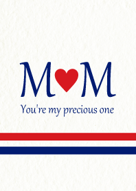 M&M イニシャル -Red & Blue-