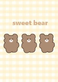sweet bear -ivory yellow-