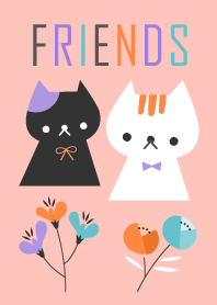 Cute cats & flowers