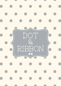 Dot and Ribbon gray