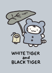 White tiger and Black tiger(Rain)