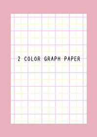2 COLOR GRAPH PAPER/PINK&YEL/ROSE PINK