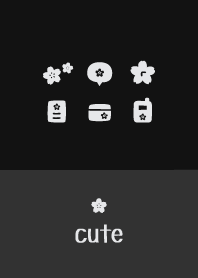 ดอกซากุระ [สีดำ]