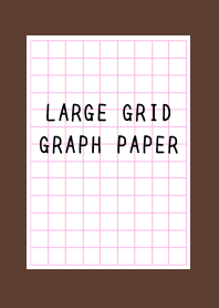 LARGE PINK GRID GRAPH PAPER-DEEP BROWN