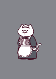 Housemaid cat.(dusty colors10)