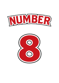 Number 8 White x Red version