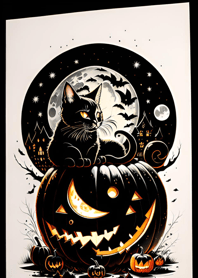halloween cat 28178b