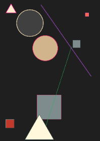 Dark Grey Vibrant Geometric