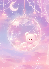 ⭐️ 星月の夢幻的なクマの願いボール❤️
