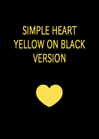 SIMPLE HEART YELLOW ON BLACK VERSION