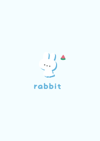 Rabbits5 Watermelon - Blue