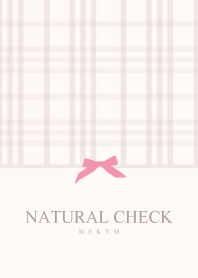 -NATURAL CHECK PINK 8-