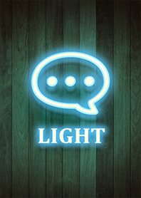 Wood and Neon blue color