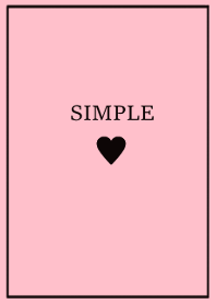 SIMPLE HEART=pink black=(JP)