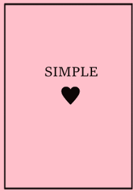大人のシンプルハート =pink black=