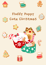 Fluffy Puppy Cute Christmas