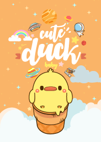 Duck Baby Galaxy Orange
